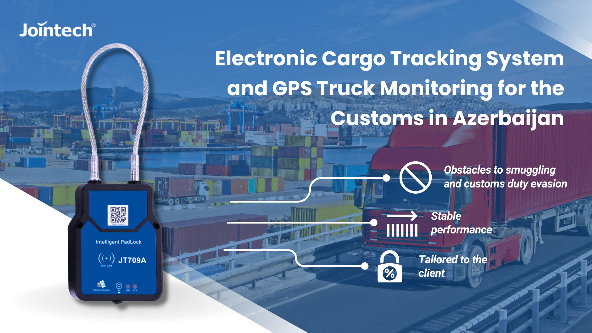 último caso de la compañía sobre Sistema electrónico de seguimiento de carga y monitoreo de camiones GPS para la aduana en Azerbaiyán
