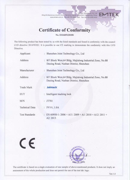 Dispositivos de cadena fríos ISO9001 del control de la temperatura de la cerradura electrónica inteligente de la prenda impermeable 15