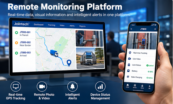 JT800 AI Smart Cargo Lock with Intelligent Security Alerts and GPS Tracking