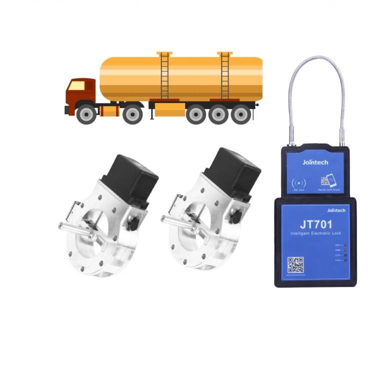 Fuel Delivery Smart GPS Padlock Anti Theft Oil Drain Discharge Valve Lock Authorize Control