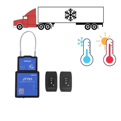 Alarma del cambio del control de la temperatura de la fuente de la cadena de cerradura de la pista de GPS del camión del envase del chaquetón